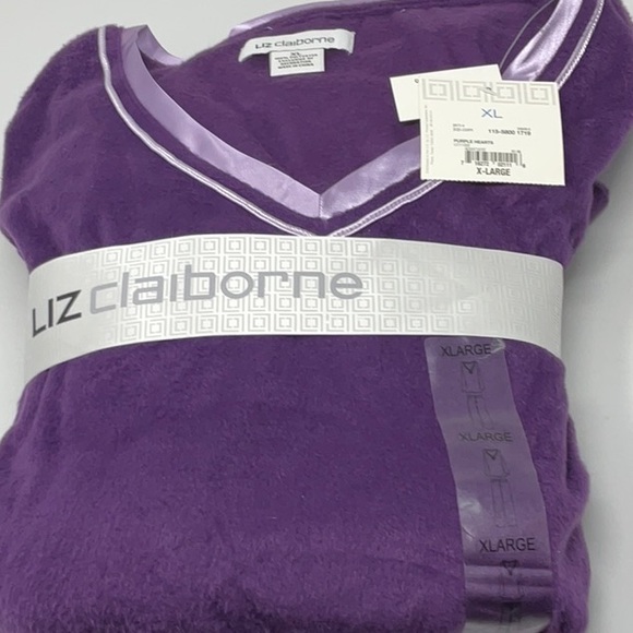 NWT women’s Liz Claiborne 2 piece flannel pajama set, size XL - Picture 1 of 5